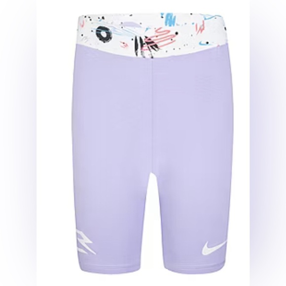 Nike 3BRAND by Russell Wilson Big Girls Stretch Fabric 3 1/2" Bike Short - Picture 1 of 4